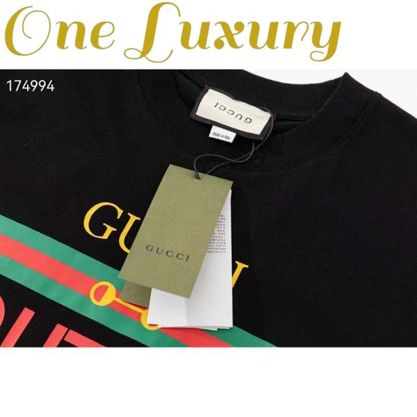 Replica Gucci GG Women Gucci Boutique Print Oversize T-Shirt Cotton Jersey Crewneck 4