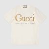 Replica Gucci GG Women Gucci Print Oversize T-Shirt Red Cotton 10