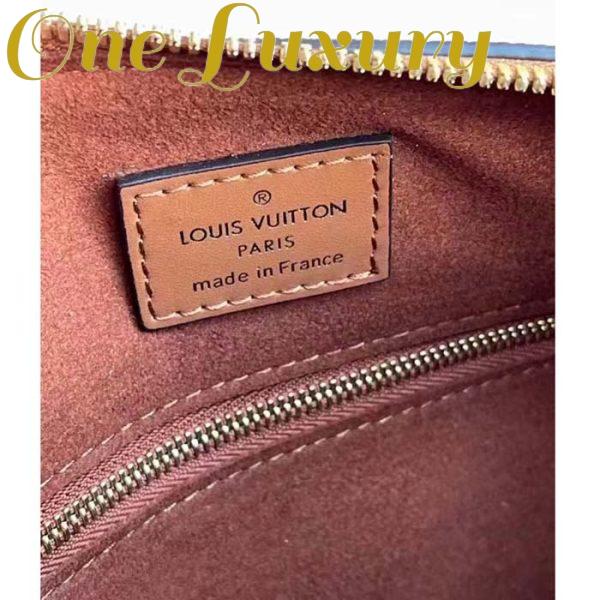 Replica Louis Vuitton Women Speedy Bandoulière 25 Handbag Cognac Brown Embossed Grained Cowhide Leather 10