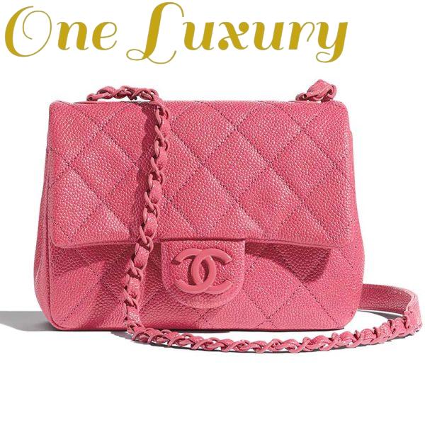 Replica Chanel Women Flap Bag in Grained Calfskin Leather