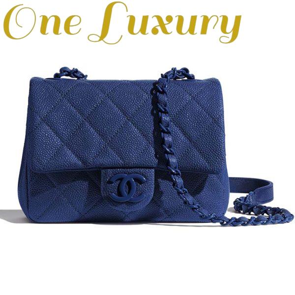 Replica Chanel Women Flap Bag in Grained Calfskin Leather 3