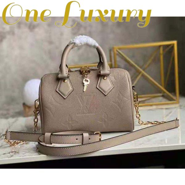 Replica Louis Vuitton Women Speedy Bandoulière 25 Handbag Tourterelle Embossed Grained Cowhide Leather 4