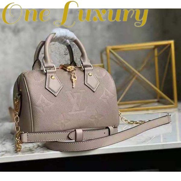 Replica Louis Vuitton Women Speedy Bandoulière 25 Handbag Tourterelle Embossed Grained Cowhide Leather 5