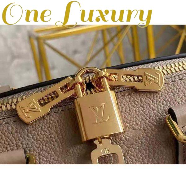 Replica Louis Vuitton Women Speedy Bandoulière 25 Handbag Tourterelle Embossed Grained Cowhide Leather 9