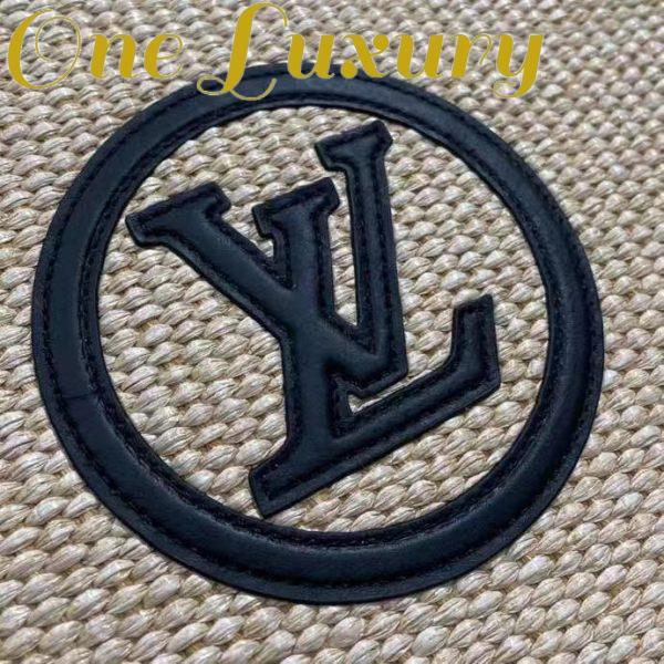 Replica Louis Vuitton Women Toiletry Pouch On Chain Natural Black Raffia Cowhide Leather 10