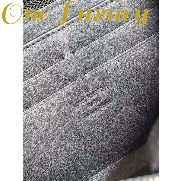 Replica Louis Vuitton LV Unisex Zippy Wallet Vertical Black Damier Infini Cowhide Leather 10