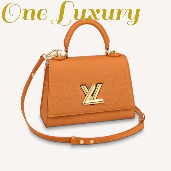 Replica Louis Vuitton Women Twist One Handle PM Handbag in Taurillon Leather-Brown
