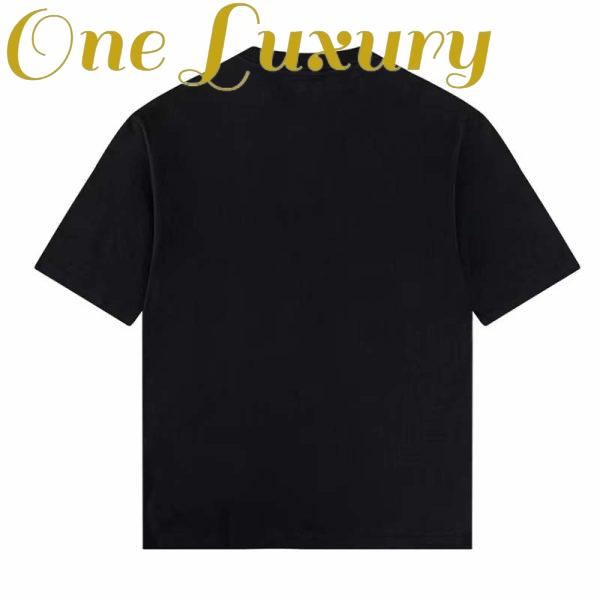 Replica Gucci GG Women Original Gucci Print Oversize T-Shirt Black Cotton Jersey Crewneck 4