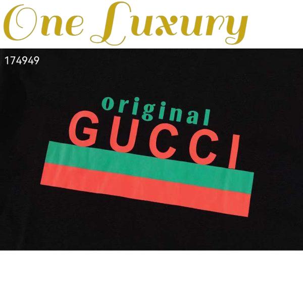 Replica Gucci GG Women Original Gucci Print Oversize T-Shirt Black Cotton Jersey Crewneck 5