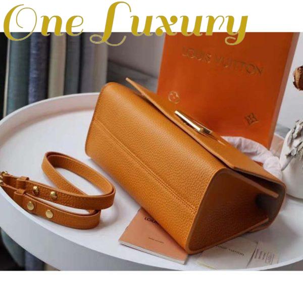 Replica Louis Vuitton Women Twist One Handle PM Handbag in Taurillon Leather-Brown 3