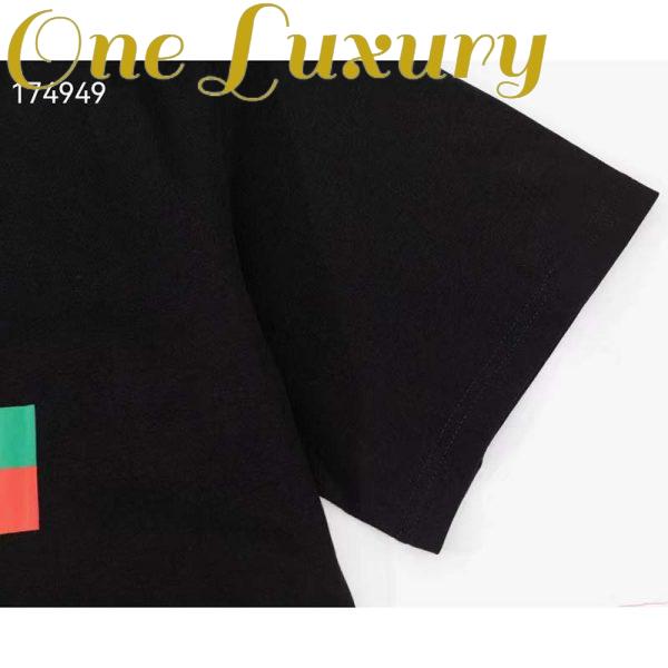 Replica Gucci GG Women Original Gucci Print Oversize T-Shirt Black Cotton Jersey Crewneck 8