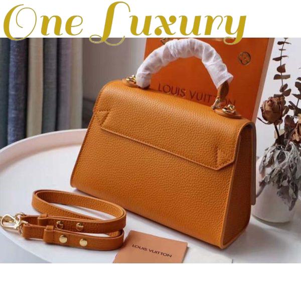 Replica Louis Vuitton Women Twist One Handle PM Handbag in Taurillon Leather-Brown 5