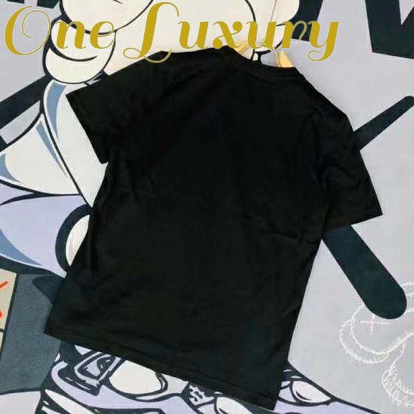 Replica Gucci GG Women Oversize T-Shirt with Gucci Blade Print-Black 4