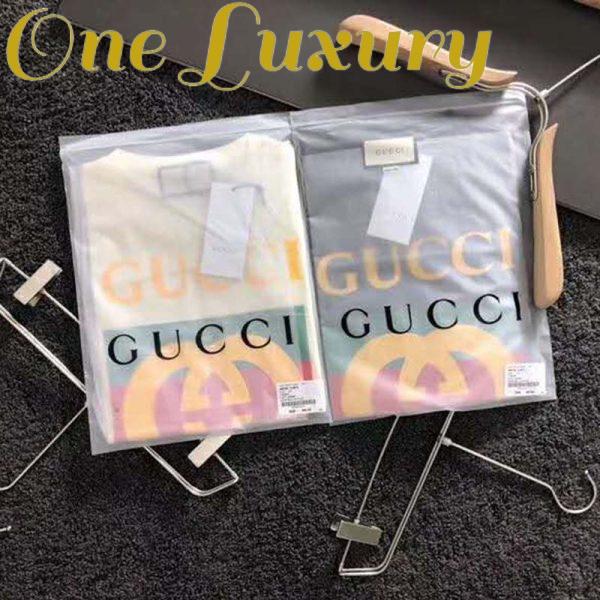 Replica Gucci GG Women Oversize T-Shirt with Gucci Logo-White 6