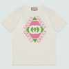 Replica Gucci GG Women’s Gucci Boutique Print T-Shirt-White 14