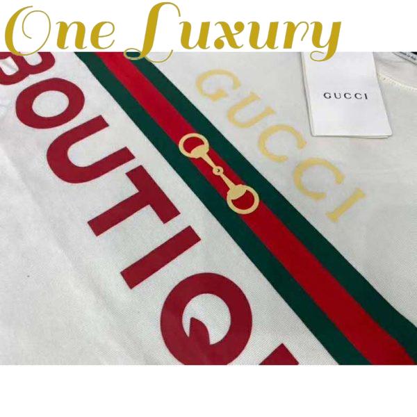 Replica Gucci GG Women’s Gucci Boutique Print T-Shirt-White 9