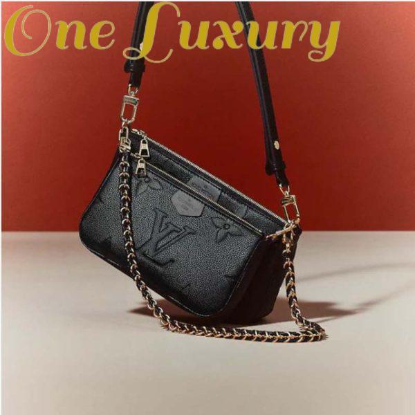 Replica Louis Vuitton Women Multi Pochette Accessoires Embossed Supple Grained Cowhide Leather 3
