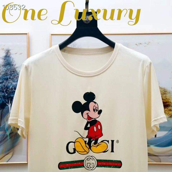 Replica Gucci Men Disney x Gucci Oversize T-Shirt White Organic Cotton Jersey 6