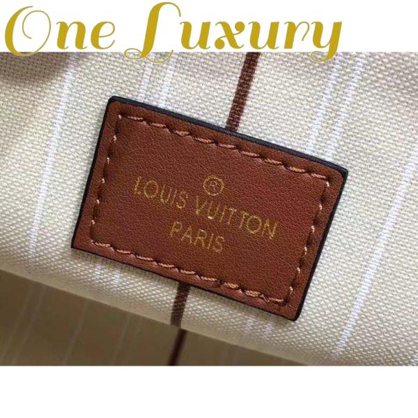 Replica Louis Vuitton Women On My Side PM Tote Bag Brown Canvas Smooth Cowhide 9