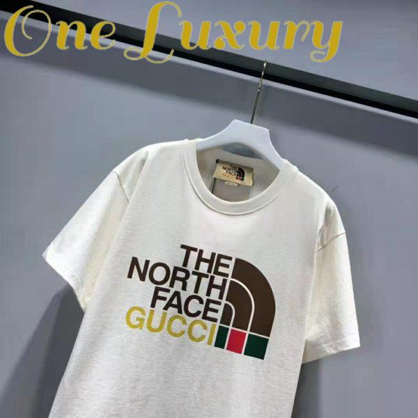 Replica Gucci Men The North Face x Gucci Cotton T-Shirt Crewneck Jersey Oversize Fit 5