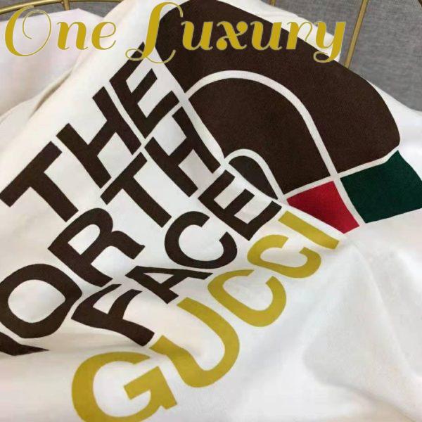 Replica Gucci Men The North Face x Gucci Cotton T-Shirt Crewneck Jersey Oversize Fit 6