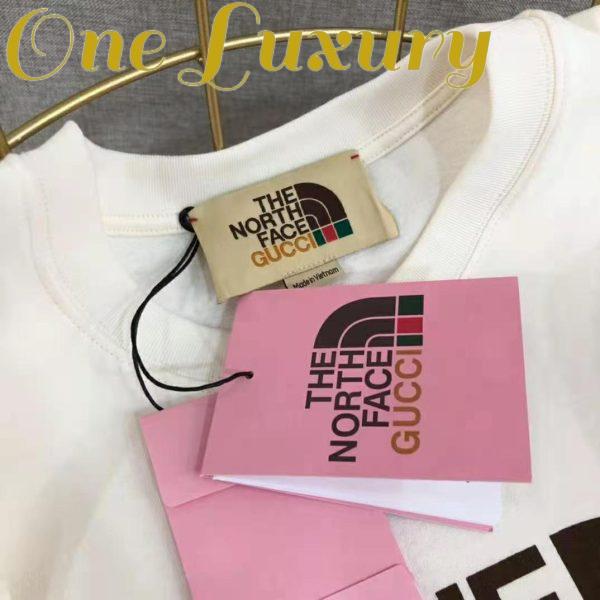 Replica Gucci Men The North Face x Gucci Cotton T-Shirt Crewneck Jersey Oversize Fit 9