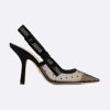 Replica Dior Women J’adior Pump in Technical Canvas in 10cm Heel-Black 13
