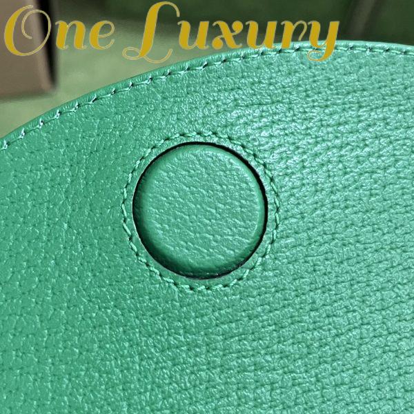 Replica Gucci Unisex GG Adidas x Gucci Mini Bag Green Leather Off White Trefoil Print 11