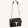 Replica Louis Vuitton Women Vavin PM Handbag Black Embossed Supple Grained Cowhide Leather 17
