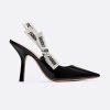 Replica Dior Women J’adior Slingback in Black Patent Calfskin Leather in 6.5 cm Heel 12