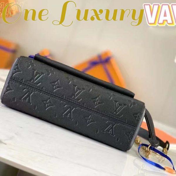 Replica Louis Vuitton Women Vavin PM Handbag Black Embossed Supple Grained Cowhide Leather 6