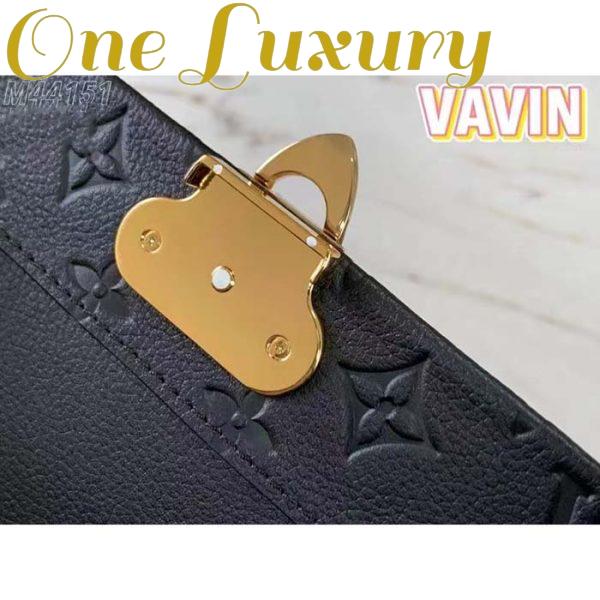 Replica Louis Vuitton Women Vavin PM Handbag Black Embossed Supple Grained Cowhide Leather 11