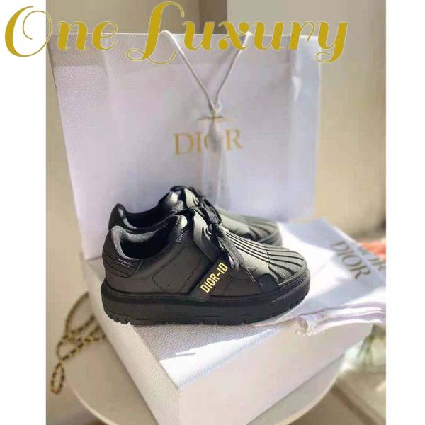 Replica Dior Women Dior-ID Sneaker Black Calfskin and Rubber 3