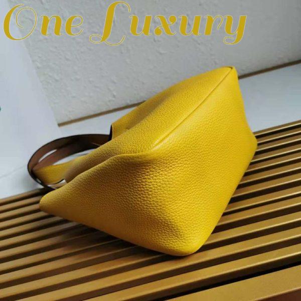 Replica Prada Women Calf Leather Handbag-Yellow 6