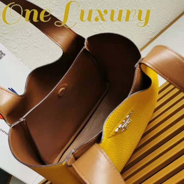 Replica Prada Women Calf Leather Handbag-Yellow 10