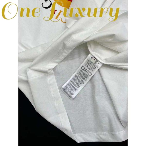 Replica Gucci Men GG Cotton Jersey Printed T-Shirt Off White Crewneck Short Sleeves 9
