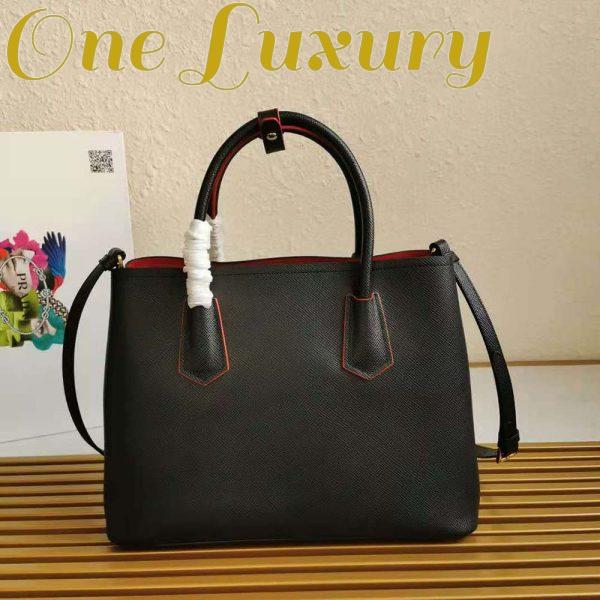 Replica Prada Women Double Saffiano Leather Bag 5