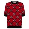 Replica Gucci Men GG Interlocking G Heart T-Shirt Pink Cotton Jersey Crewneck Oversize Fit 12