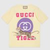 Replica Gucci Men GG Vintage Logo Print T-Shirt Black Cotton Jersey Crewneck Short Sleeves 10