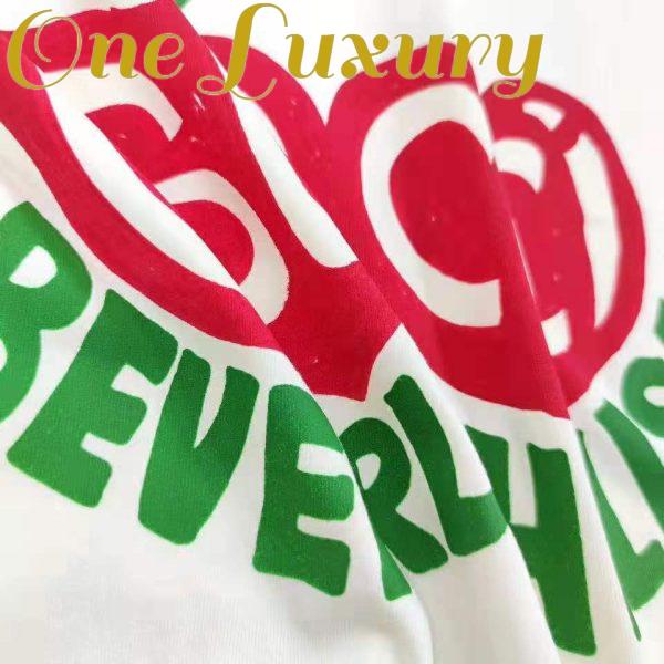 Replica Gucci Men Gucci Beverly Hills Cherry Print T-Shirt Cotton Jersey Crewneck Short Sleeves 7