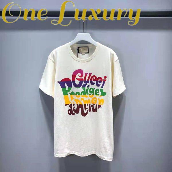 Replica Gucci Men Gucci Prodige D’Amour Print T-shirt Cotton Crewneck Oversize Fit 3