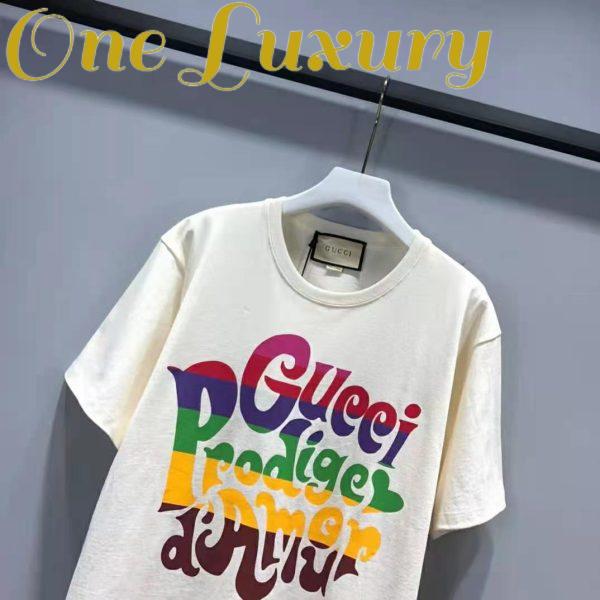 Replica Gucci Men Gucci Prodige D’Amour Print T-shirt Cotton Crewneck Oversize Fit 7