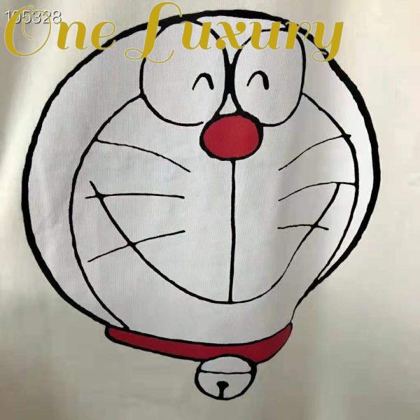 Replica Gucci Women Doraemon x Gucci Cotton T-shirt Ivory Jersey Crewneck Oversize Fit 5
