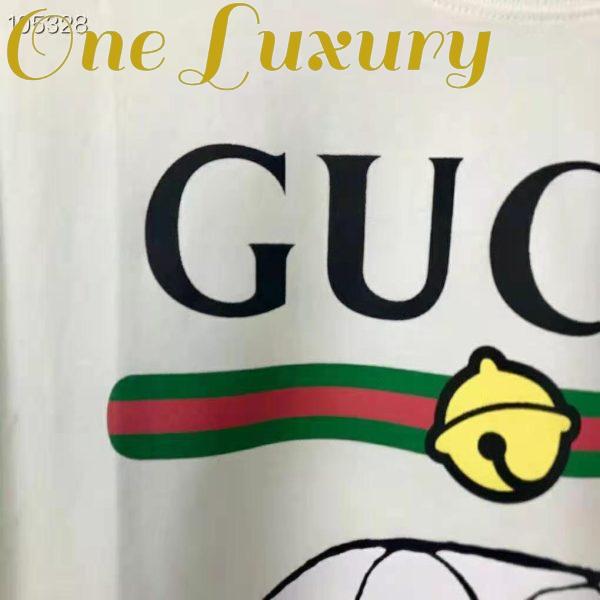 Replica Gucci Women Doraemon x Gucci Cotton T-shirt Ivory Jersey Crewneck Oversize Fit 7