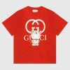 Replica Gucci Women Doraemon x Gucci Cotton T-Shirt Pink Jersey Crewneck Oversize Fit 12