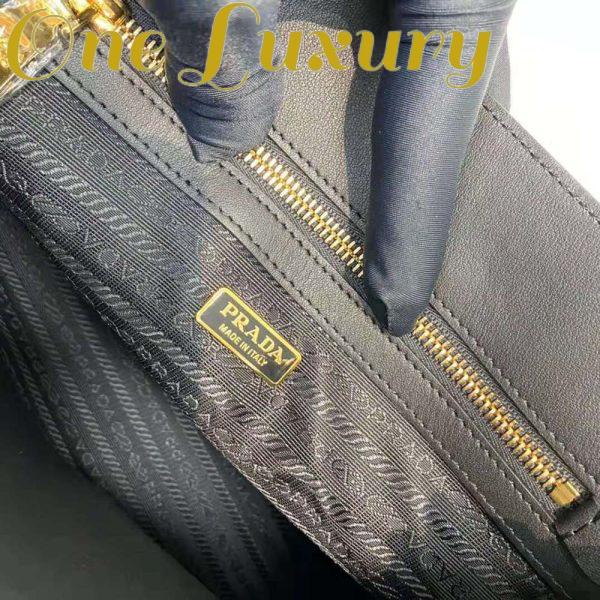 Replica Prada Women Large Saffiano Leather Handbag-Black 10