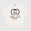 Replica Gucci Women Doraemon x Gucci Oversize T-Shirt Crewneck Red Cotton Jersey 15