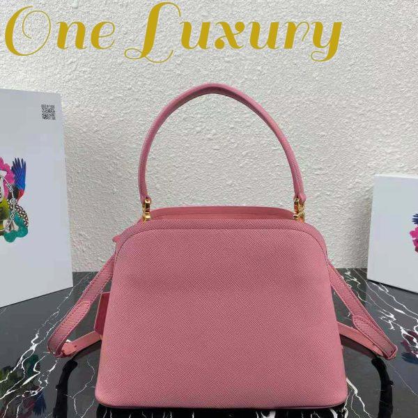 Replica Prada Women Medium Saffiano Leather Prada Matinee Bag-Pink 4