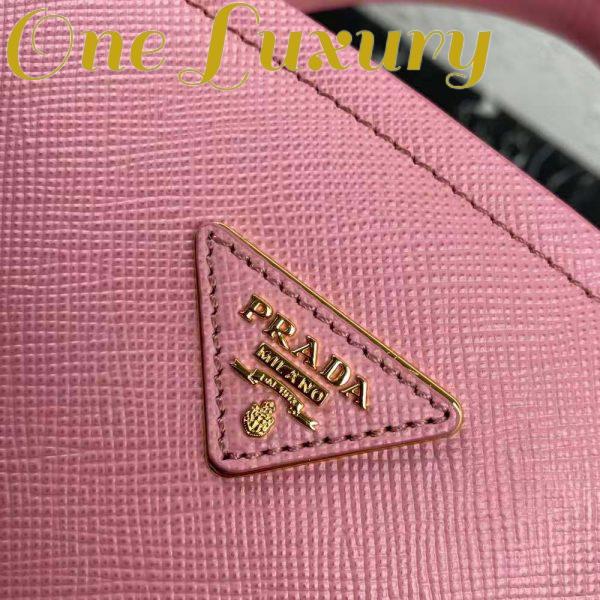 Replica Prada Women Medium Saffiano Leather Prada Matinee Bag-Pink 10