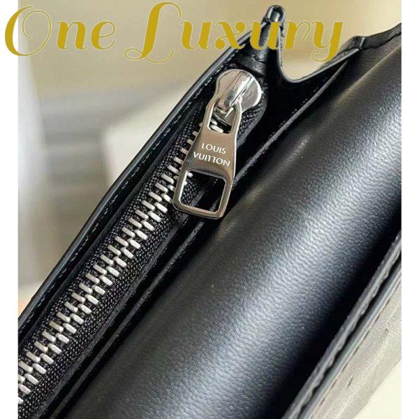 Replica Louis Vuitton LV Unisex Brazza Wallet Black Damier Infini Leather 8
